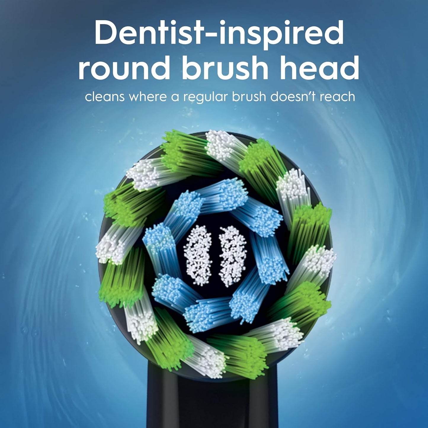 Oral-B Vitality Pro Electric Toothbrushes for Adults, for Him/Her, 1 Handle, 2 Toothbrush Heads, 3 Brushing Modes Including Sensitive Plus, 2 Pin UK Plug, Black