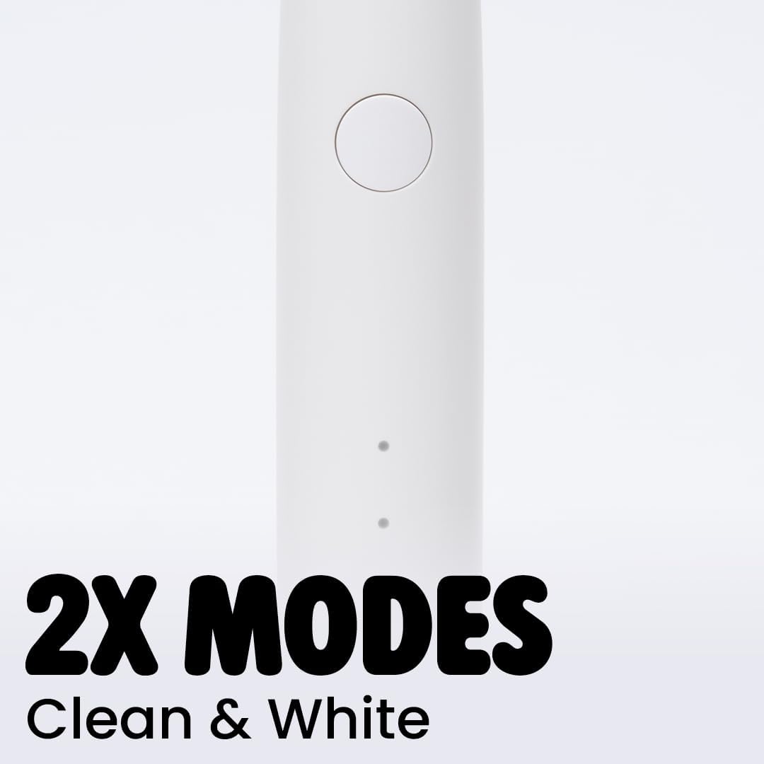 Spotlight Oral Care Sonic One Electric Toothbrush for Adults - Rechargeable Sonic Toothbrush, Made by Dentists, Deep Cleaning, Extra Heads, 2 Brushing Modes, Suitable for Sensitive Teeth & Gums, White