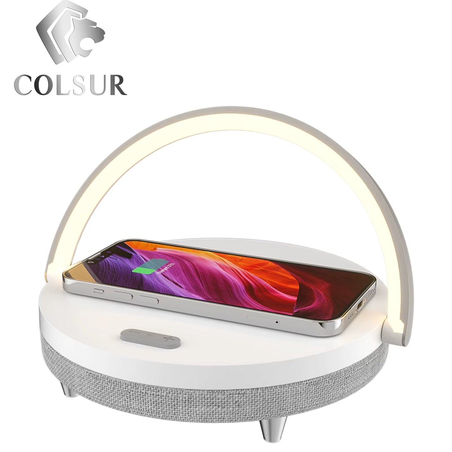 Wireless Chargers Wood LED Lamp High Power