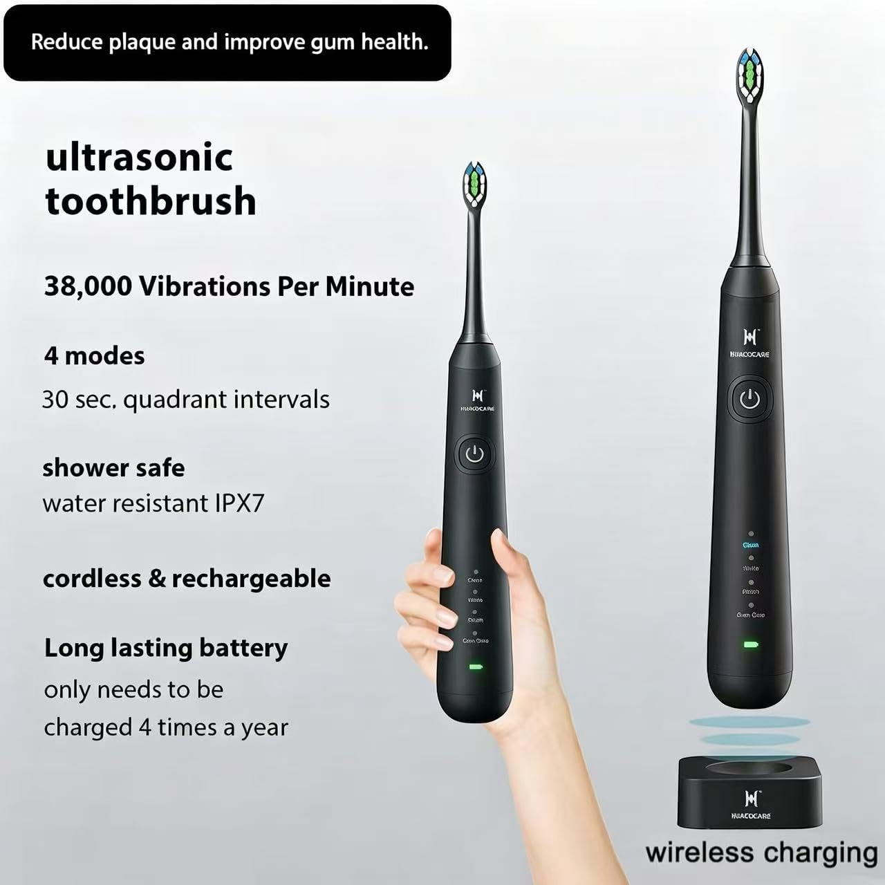 2-1 Oral Clean Kit- Water Dental flosser & Electric Toothbrush Combo- Brushing & Flossing- for Teeth Cleaning and Gum Health