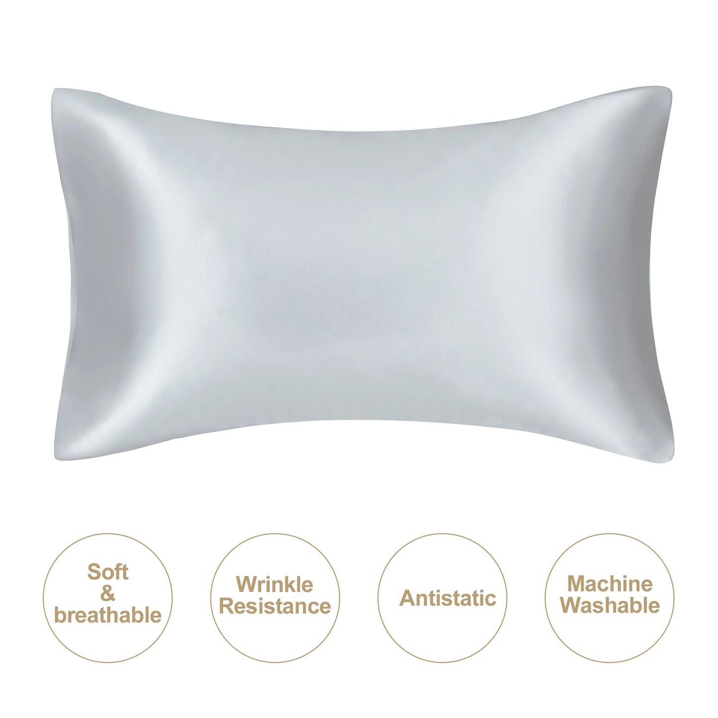 JuwenSilk silky stain pillowcase silky pillowcase