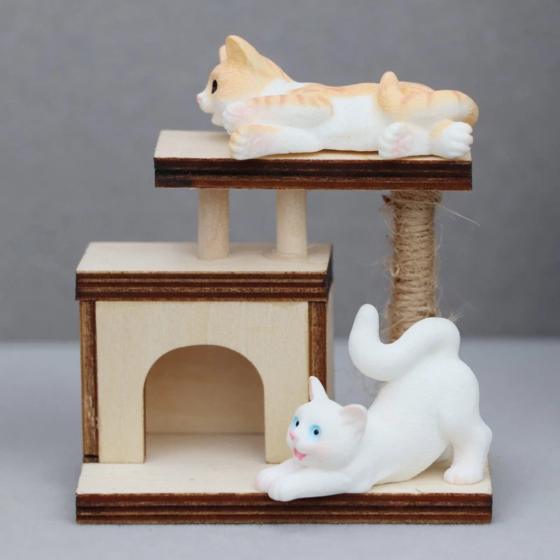 Mini House Cat Tree Model Accessories