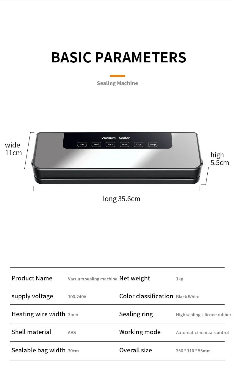 Electric Vacuum Sealer Packaging Machine