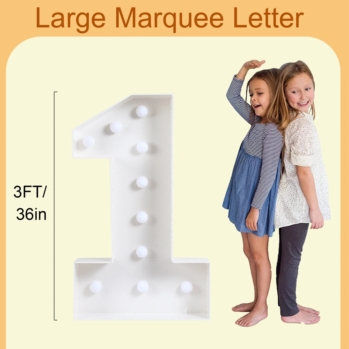 Led Light Birthday Number Ornaments