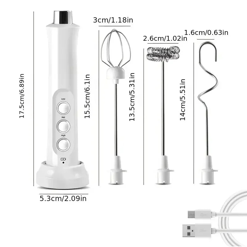 Wireless Rechargeable Electric Milk Frother