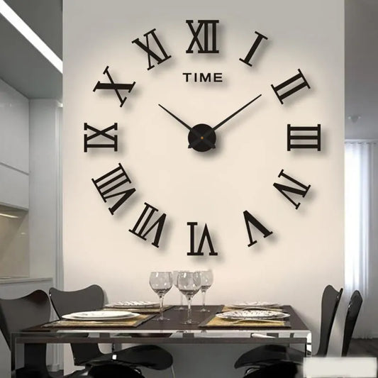 Acrylic Digital Wall Clock Roman Numerals Design