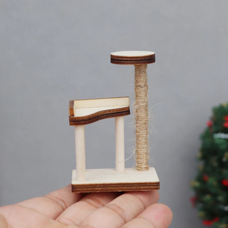 Mini House Cat Tree Model Accessories