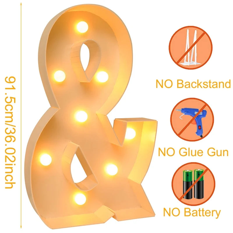 Led Light Birthday Number Ornaments