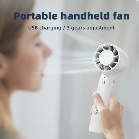 Small USB Rechargeable Fan Mini Handheld Cooler