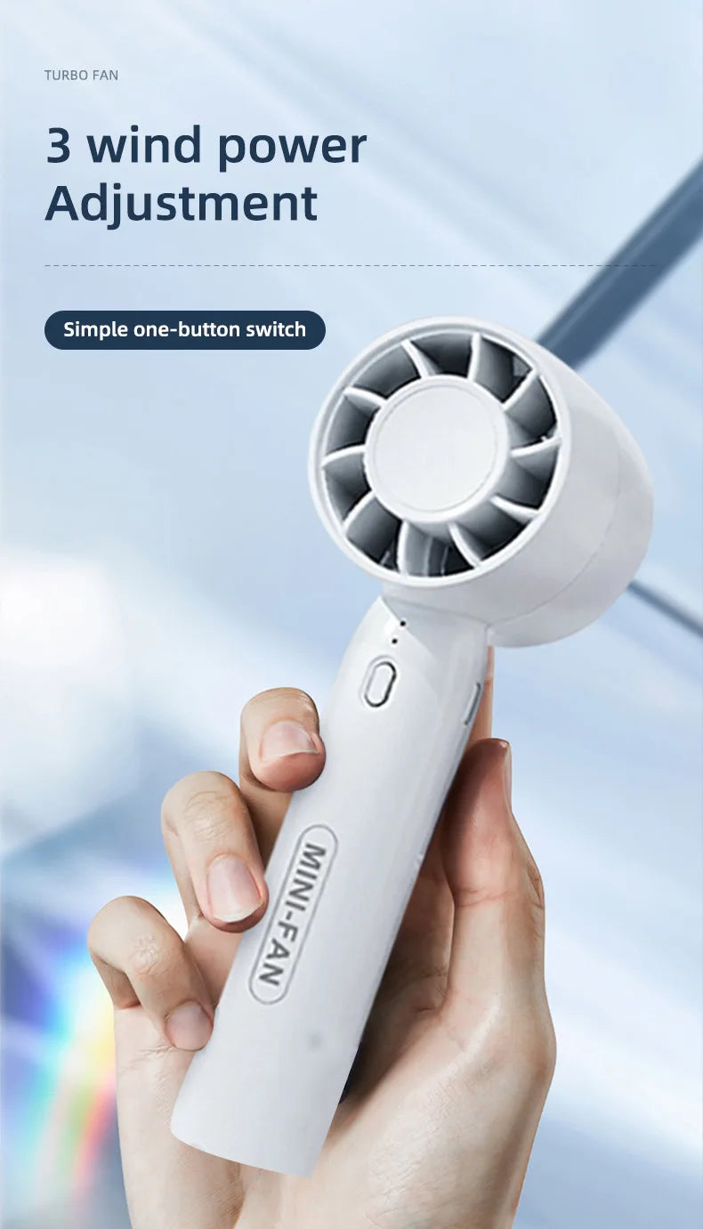 Small USB Rechargeable Fan Mini Handheld Cooler