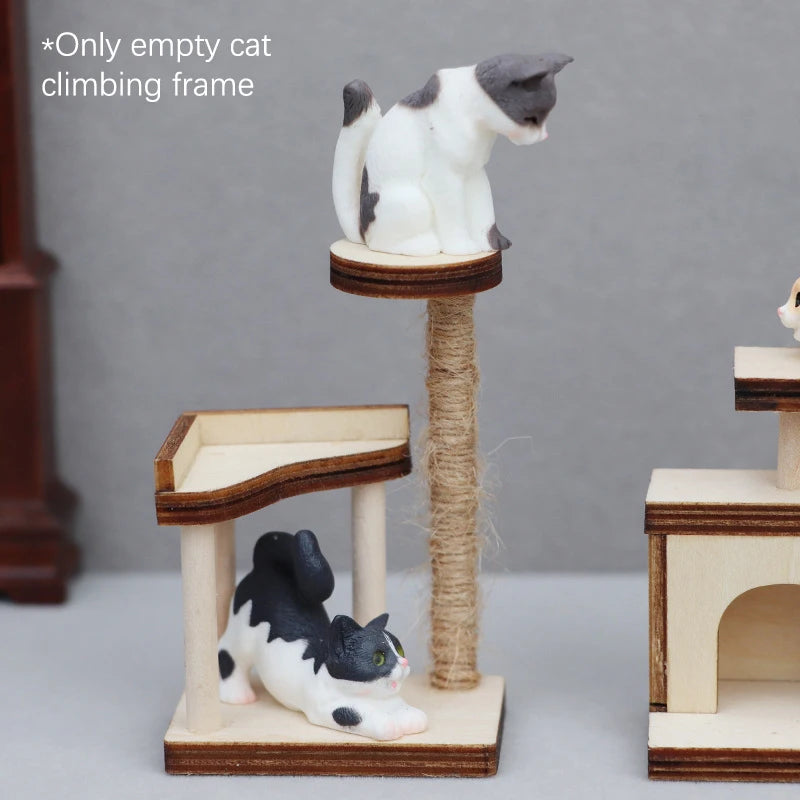 Mini House Cat Tree Model Accessories