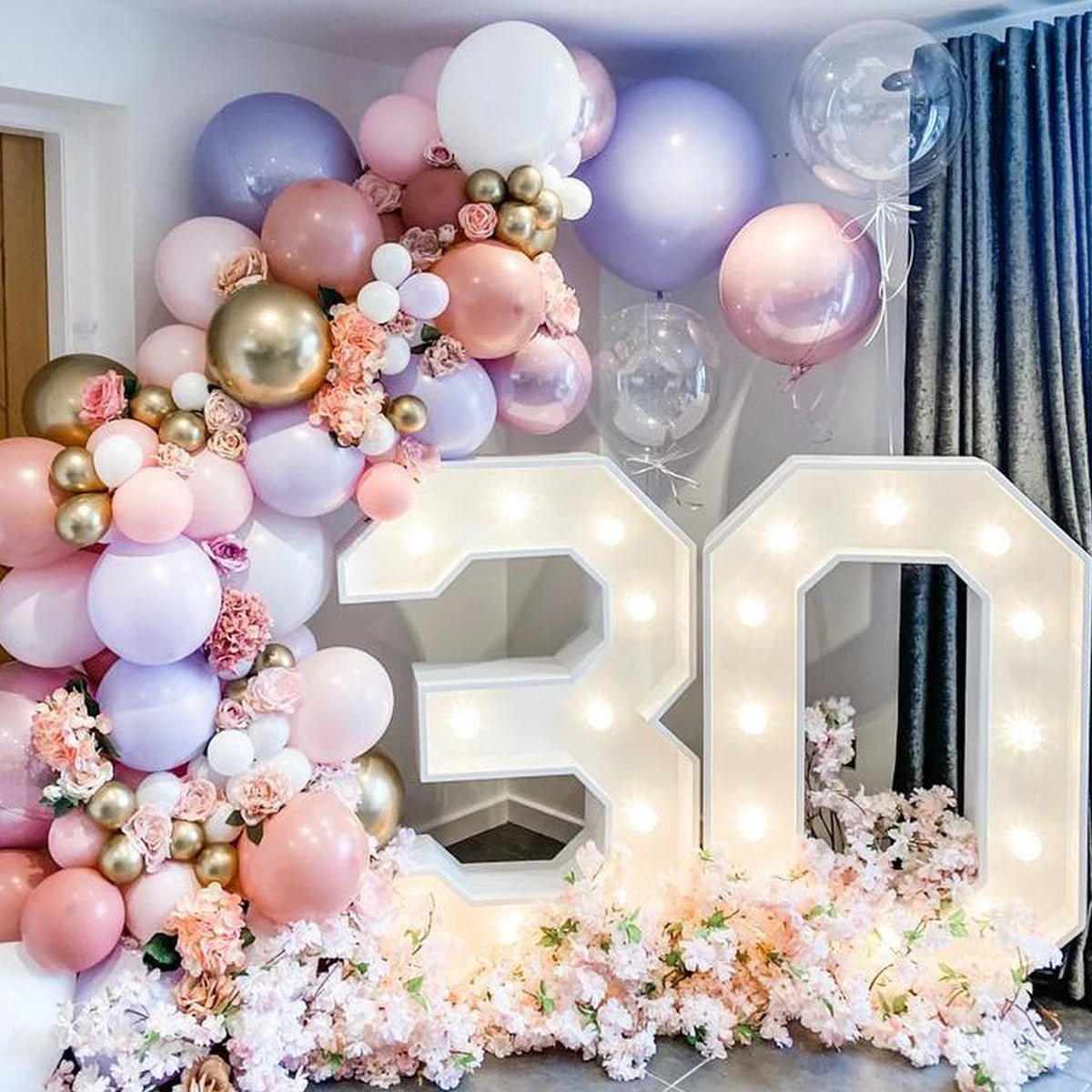 Led Light Birthday Number Ornaments