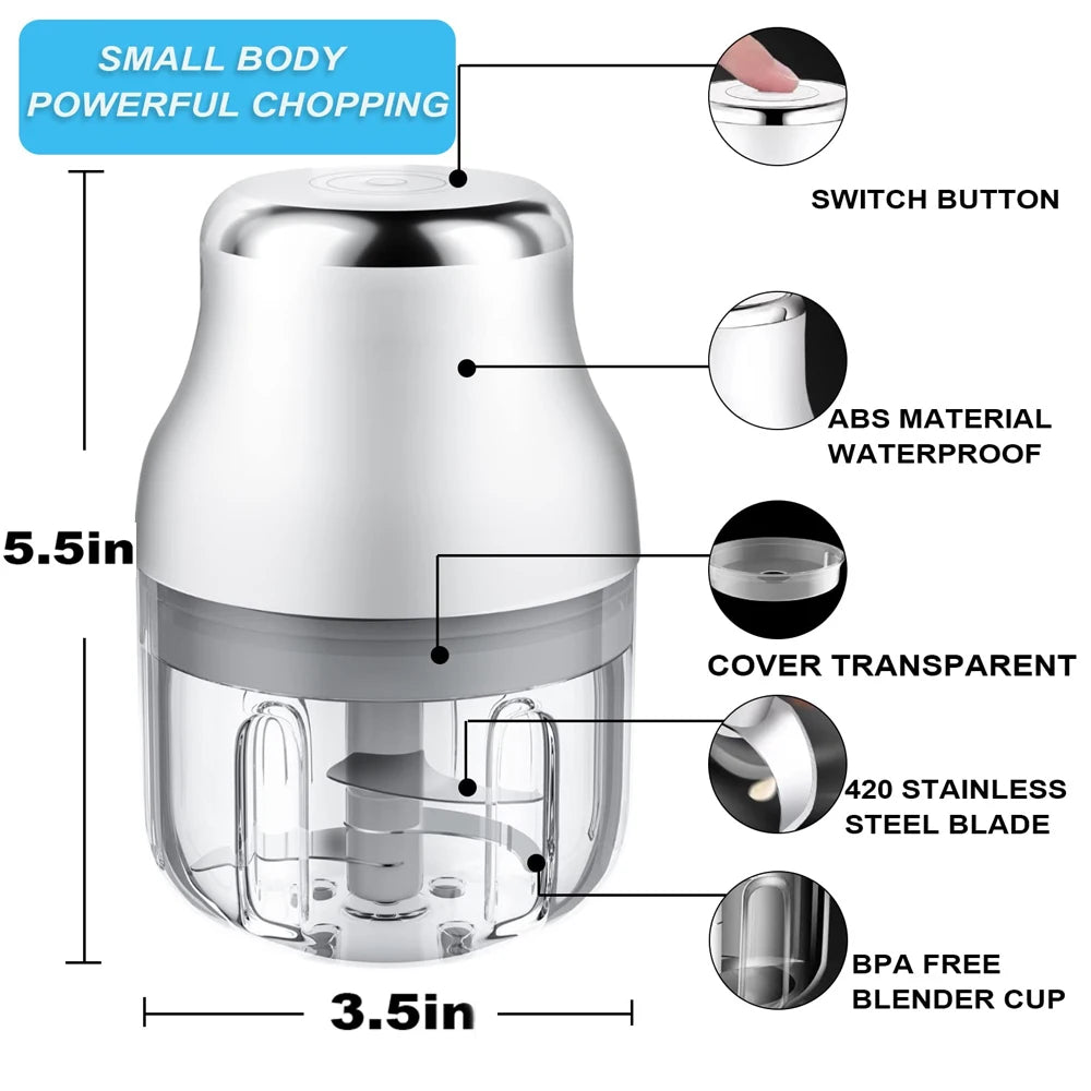 Electric Garlic Chopper Meat Grinder