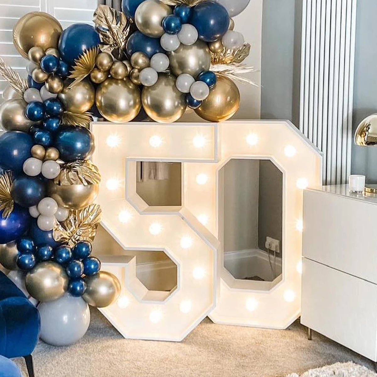 Led Light Birthday Number Ornaments