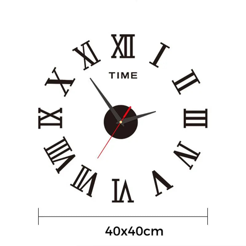 Acrylic Digital Wall Clock Roman Numerals Design