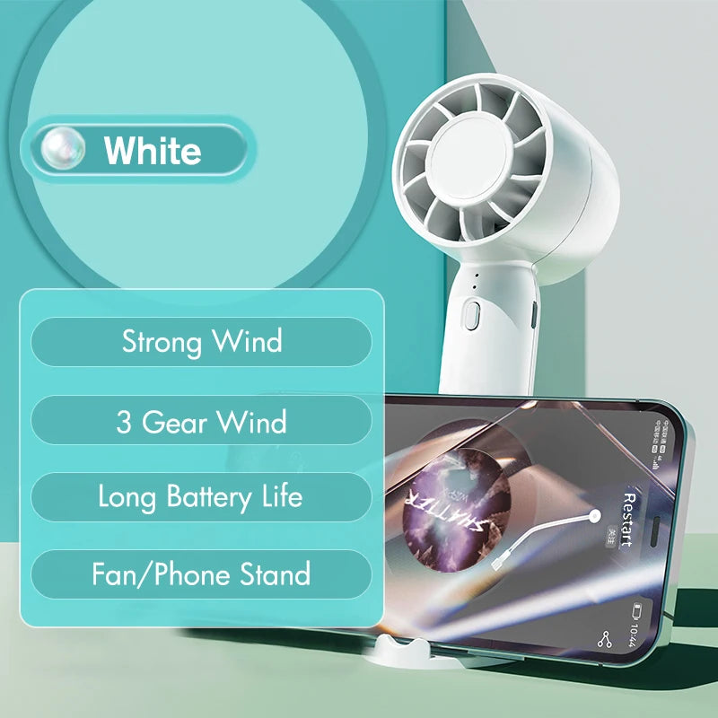 Small USB Rechargeable Fan Mini Handheld Cooler