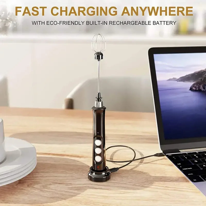 Wireless Rechargeable Electric Milk Frother