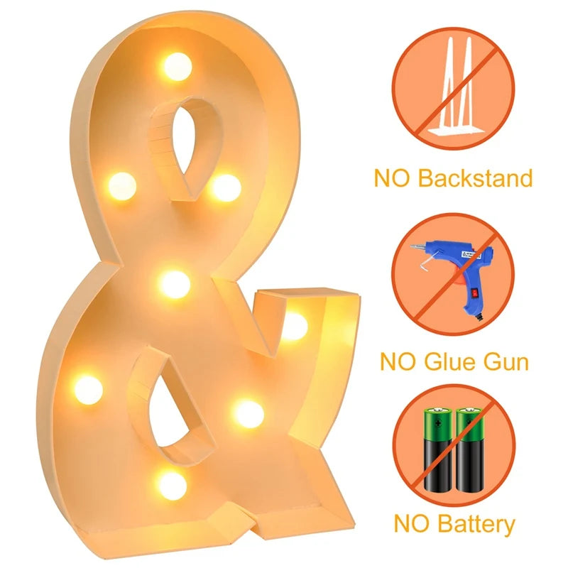 Led Light Birthday Number Ornaments